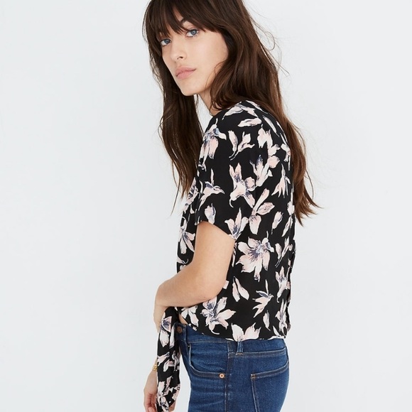 Madewell silk orchid shirt - Picture 4 of 8